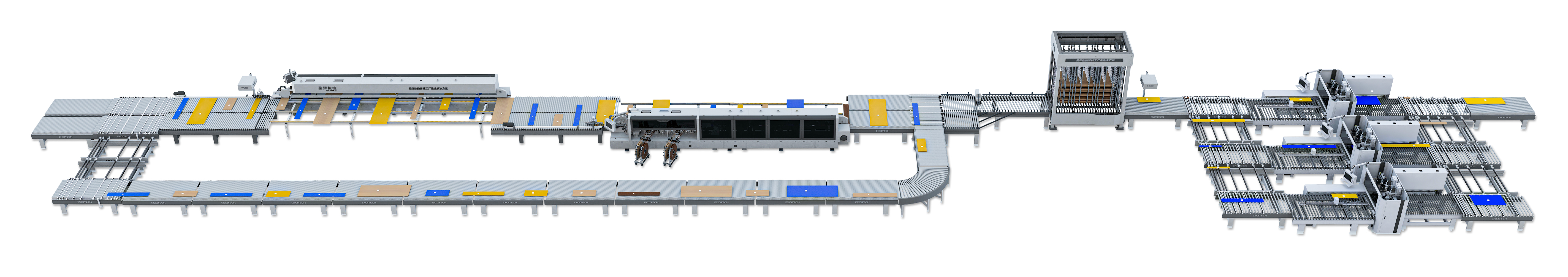 Daag de limiet uit! Scène van Excitech 5 cm smalplaat automatisch onbemand lijnproject