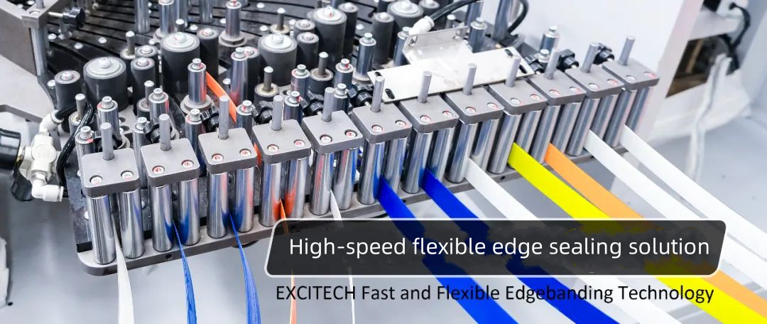 EXCITECH Snelle en flexibele kantenaanlijmtechnologie.