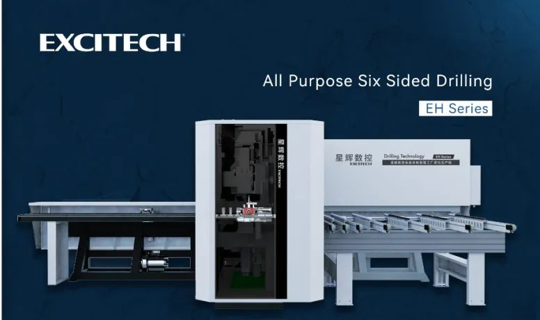 Universele 6-zijdige boormachine Efficiënte plaatbewerking.