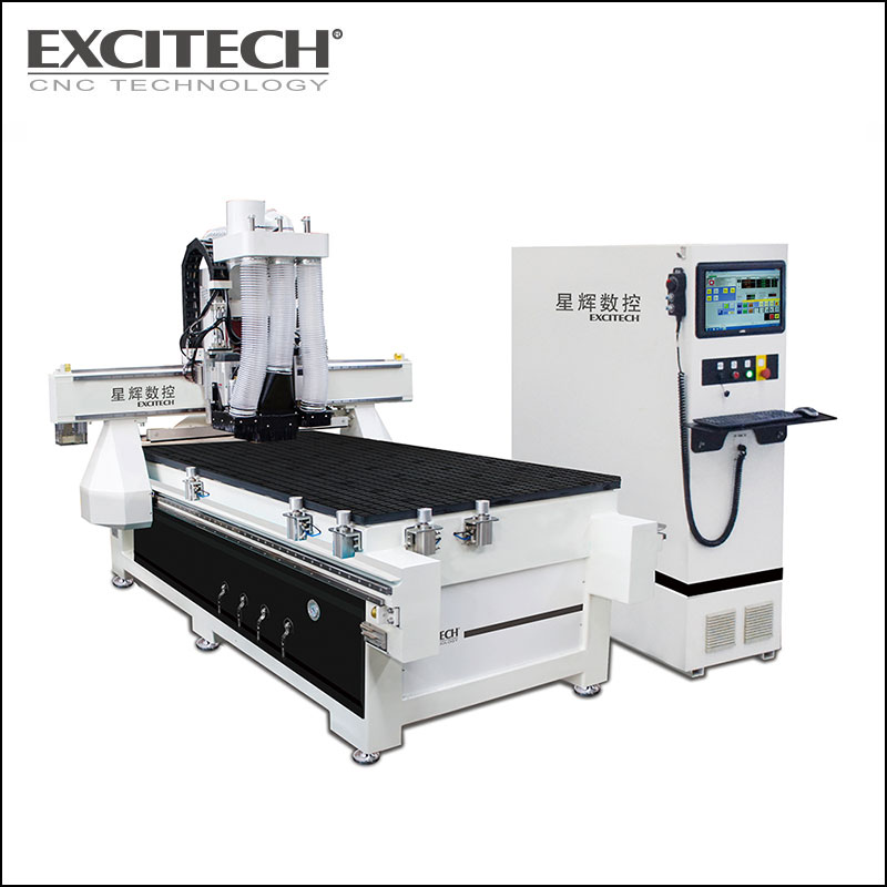 Dual Heads Met Drill Bank Nesting Router